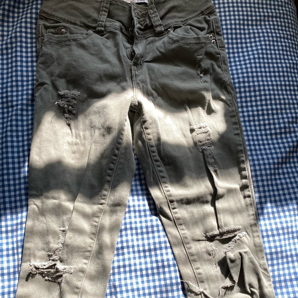 YMI Green Skinny Jeans